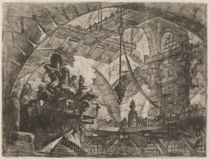 Prisonniers sur une plateforme en saillie - Giovanni Battista Piranesi