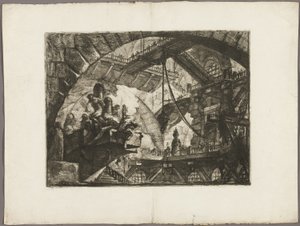 Prisonniers sur une plate-forme en saillie, planche 10 de Prisons imaginaires - Giovanni Battista Piranesi
