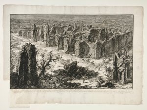 Ruines des thermes antoniniens, de Vedute di Roma - Giovanni Battista Piranesi