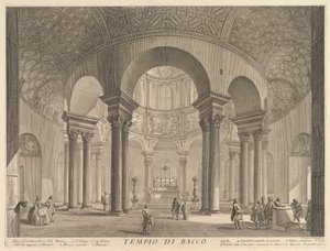 S. Constanza erronément appelé Temple de Bacchus Veduta interna del Sepolcro di S..., ca. 1756 - Giovanni Battista Piranesi