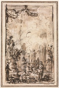 Offrande sacrificielle dans un temple, après 1750 - Giovanni Battista Piranesi