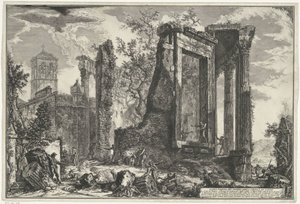 Temple de Vesta et Temple de la Sibylle Tiburtine à Tivoli - Giovanni Battista Piranesi