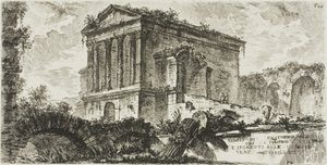 Temple de Clitumnus entre Foligno et Spoleto, planche 26 de Quelques Vues d
