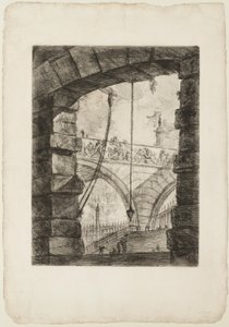 La grande piazza, planche 4 des Prisons imaginaires - Giovanni Battista Piranesi