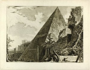 La pyramide de Caius Cestius, de Vues de Rome - Giovanni Battista Piranesi