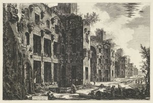 Thermes de Dioclétien à Rome (Veduta degli avanzi superiori delle Terme di Diocleziano a S. Maria degli Angeli) - Giovanni Battista Piranesi