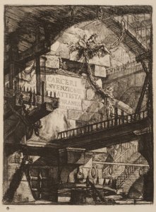 Page de titre, Planche I des Prisons imaginaires, c.1750 - Giovanni Battista Piranesi