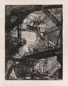 Page de titre, planche 1 de Carceri d - Giovanni Battista Piranesi