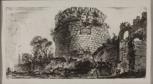 Tombe de Caecilia Metella appelée Capo di Bove, ou Tête de Bœuf - Giovanni Battista Piranesi