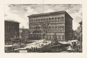Vue du Palazzo Farnese, de Vedute di Roma