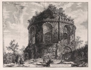 Veduta del Tempio, detto della Tosse su la Via Tiburtina, un miglio vicino a Tivoli, de Vedute di Roma - Giovanni Battista Piranesi