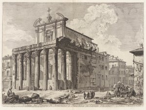 Veduta del Tempio di Antonino e Faustina in Campo Vaccino, de Vedute di Roma - Giovanni Battista Piranesi