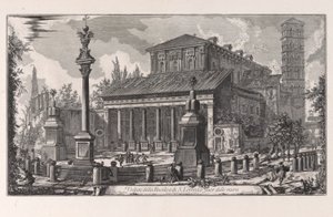Vue de la basilique de San Lorenzo fuori le Mura, des Vues de Rome - Giovanni Battista Piranesi