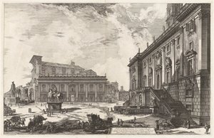 Veduta della Piazza del Campidoglio, de Vedute di Roma - Giovanni Battista Piranesi