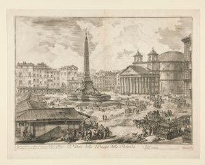 Vue de la Piazza della Rotonda, de Vedute di Roma - Giovanni Battista Piranesi