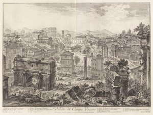 Vue du Campo Vaccino, de Vedute di Roma