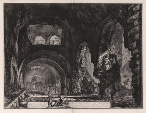 Vue intérieure de la Villa de Mécène