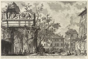 Veduta avec le temple de Jove - Giovanni Battista Piranesi