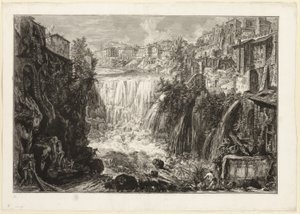 Vue de la grande cascade à Tivoli, de Vues de Rome