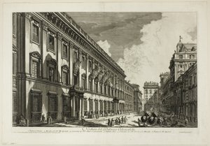 Vue du Palazzo Odescalchi, des Vues de Rome - Giovanni Battista Piranesi