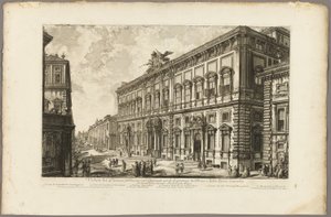 Vue du Palazzo della Consulta sur le Quirinal abritant le Secrétariat papal, des vues de Rome