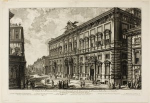 Vue du Palazzo della Consulta sur le Quirinal abritant le Secrétariat Papal, de Vues de Rome - Giovanni Battista Piranesi