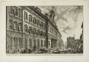 Vue du Palazzo di Montecitorio, de Vues de Rome