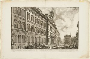 Vue du Palazzo di Montecitorio, de Vues de Rome