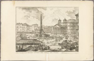 Vue de la Piazza della Rotonda, de Vues de Rome - Giovanni Battista Piranesi