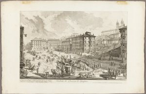 Vue de la Piazza di Spagna, de Vues de Rome - Giovanni Battista Piranesi