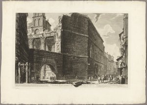 Vue des ruines du Forum de Nerva, de Vues de Rome - Giovanni Battista Piranesi