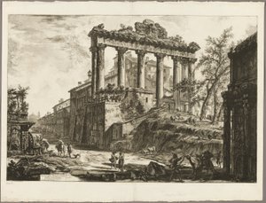 Vue du soi-disant Temple de la Concorde, de Vues de Rome - Giovanni Battista Piranesi