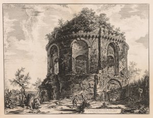 Vues de Rome : Le soi-disant Tempio della Tosse, près de Tivoli, 1763 - Giovanni Battista Piranesi