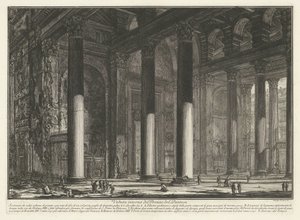 Vestibule du Panthéon à Rome, Vues de Rome, Vedute di Roma dessinées et gravées par Giambattista Piranesi architecte vénitien - Giovanni Battista Piranesi