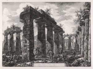 Vue des restes du Pronaos de l