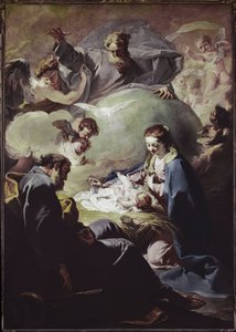 Nativité avec le Tout-Puissant et le Saint-Esprit - Giovanni Battista Pittoni