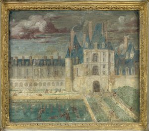 Vue du château de Fontainebleau vers 1535 - 1540