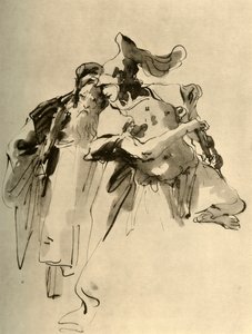Un soldat et un vieil homme, milieu du 18e siècle, 1928