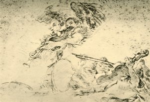 Anges jouant des instruments de musique