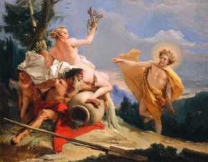 Apollon poursuivant Daphné