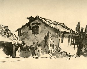 Maison de campagne, milieu du 18e siècle, 1928 - Giovanni Battista Tiepolo