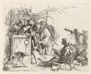 La Mort donnant audience, de Vari capricci (Divers Caprices) - Giovanni Battista Tiepolo