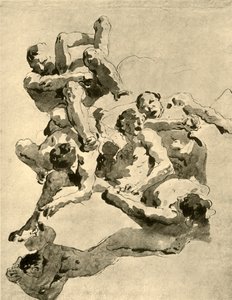 Combats de géants, milieu du 18e siècle, 1928