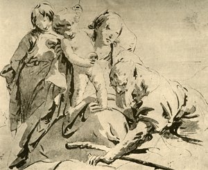 Sainte Famille, milieu du 18ème siècle, 1928