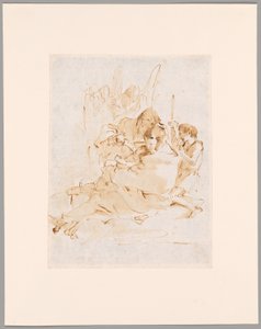 Sainte Famille avec saint Jean et deux anges