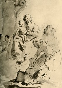 Madone avec deux saints, milieu du 18e siècle, 1928