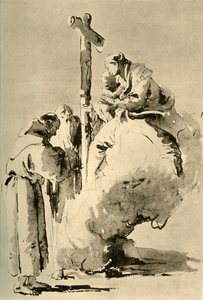 Madone avec deux moines saints, milieu du XVIIIe siècle, 1928