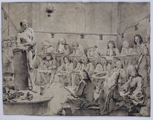 Académie de Piazzetta : Artistes dessinant un nu