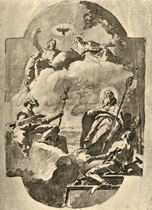 La Trinité et les Saints, milieu du XVIIIe siècle, 1928