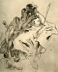 Deux jeunes femmes, milieu du 18ème siècle, 1928